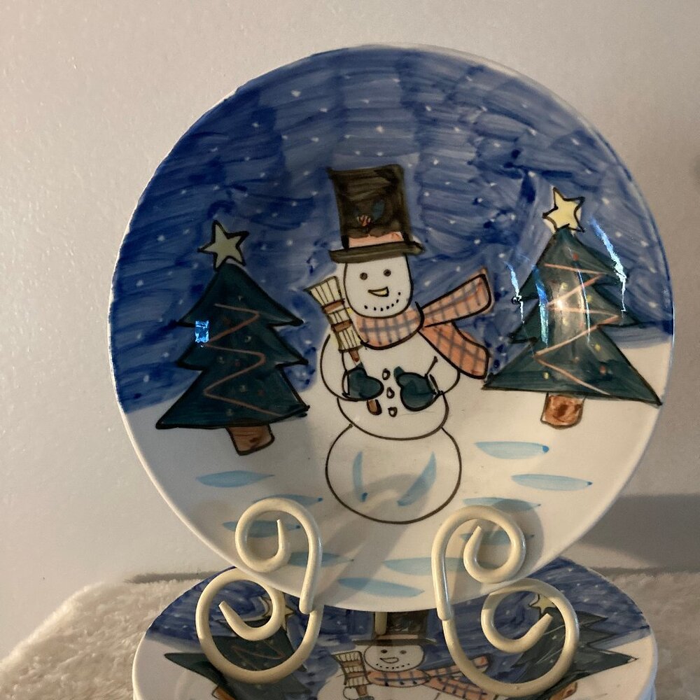 Tabletops Unlimited "Holiday Season" 9" Large Rim Soup Bowls (4)